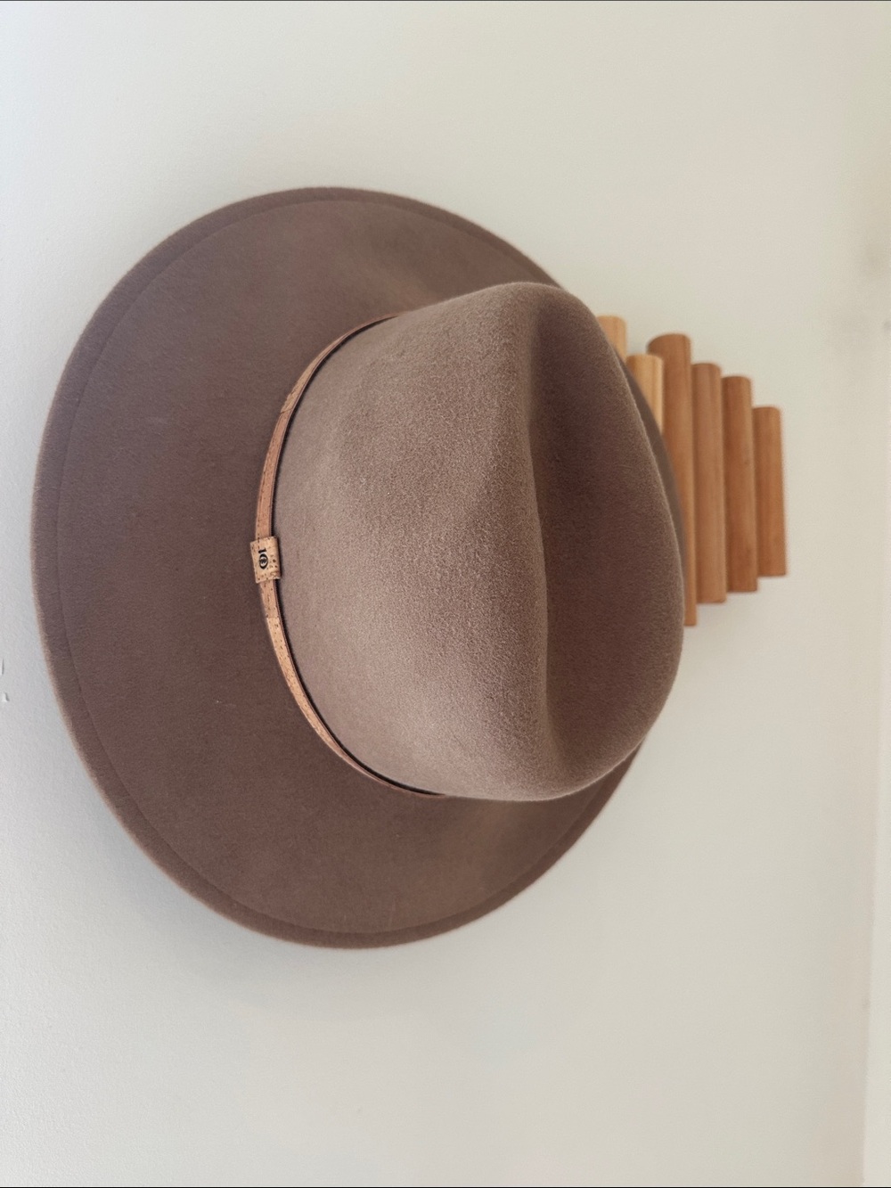 Pact Brown Wool Fedora with Slim cork Trim